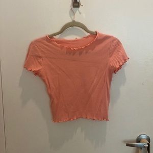 cropped lettuce edge cropped tee